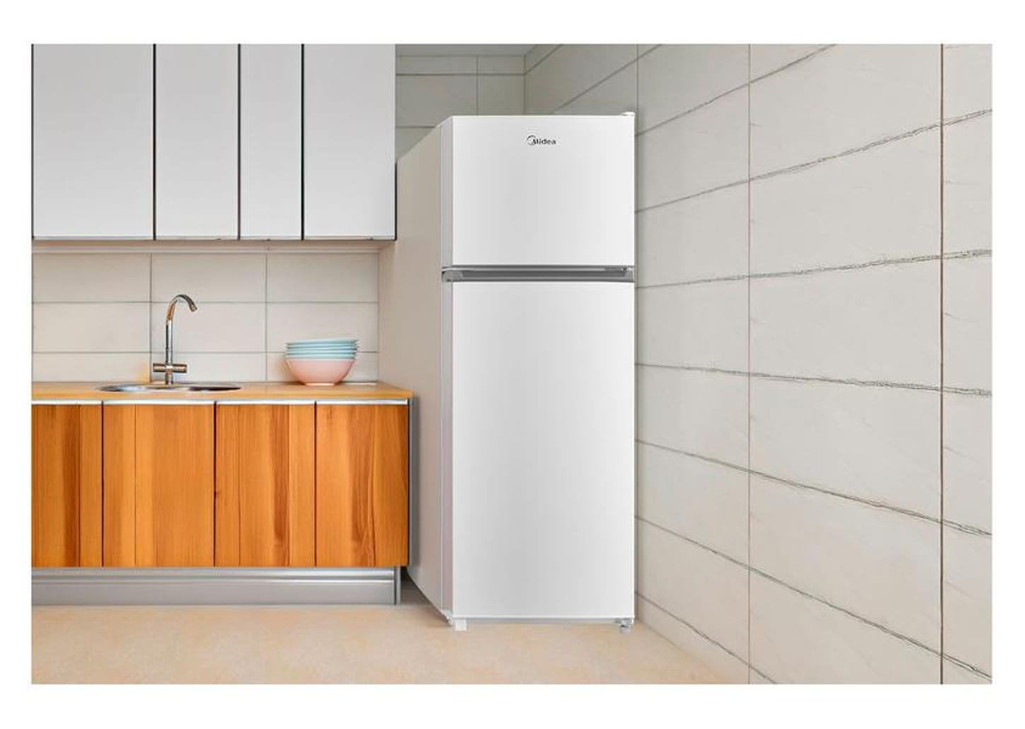 Geladeira/Refrigerador Midea Cycle Defrost Manual Duplex Branco 294L MD-RT411