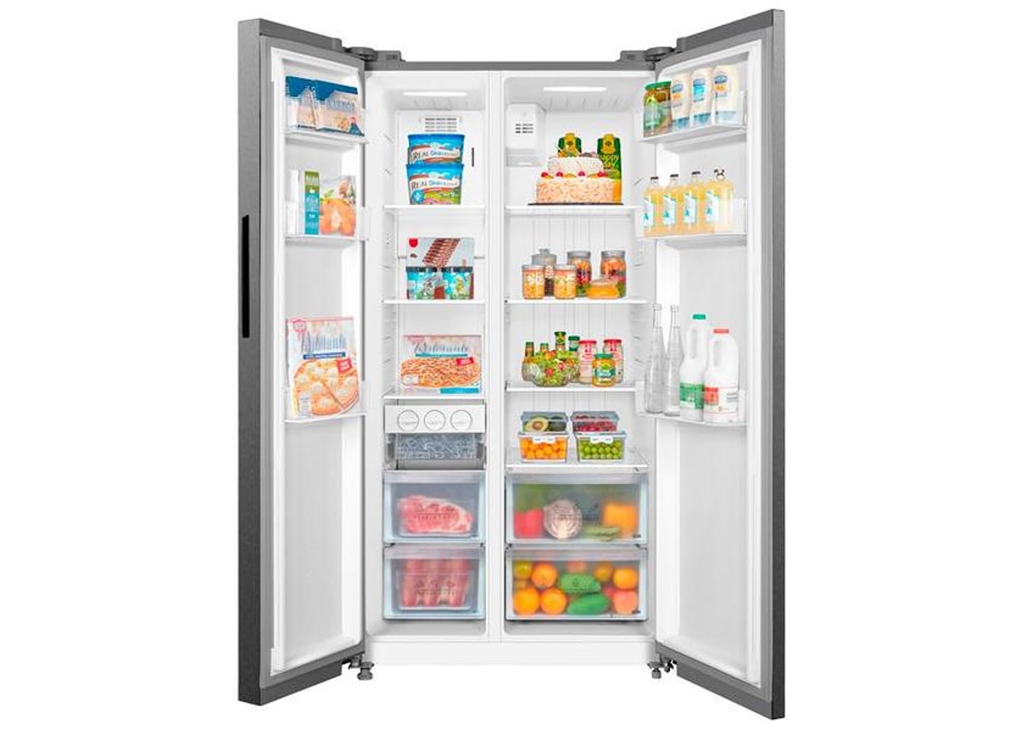 Geladeira/Refrigerador Midea Smart Frost Free Side by Side Cinza 511L MDRS710FGD46