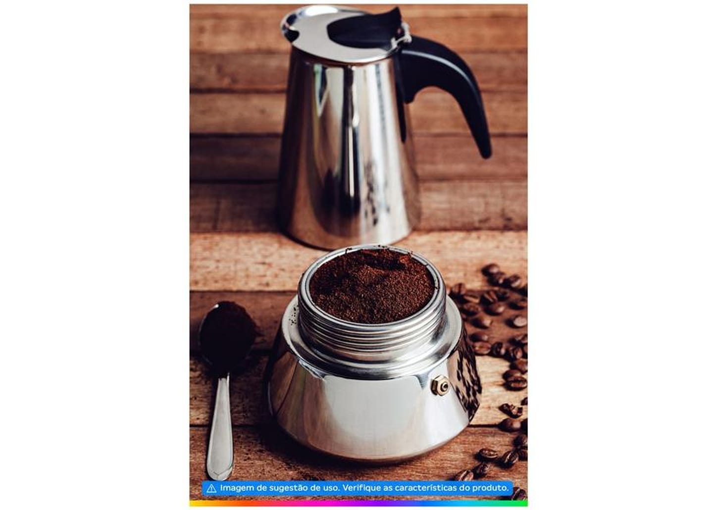 Cafeteira Italiana Inox Tramontina para Espresso 61768100 6 Xícaras