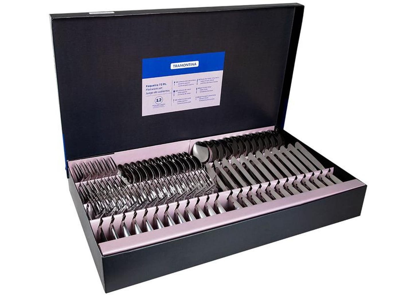 Faqueiro Tramontina Inox 72 Peças para Churrasco Berlin Brilho 66934154