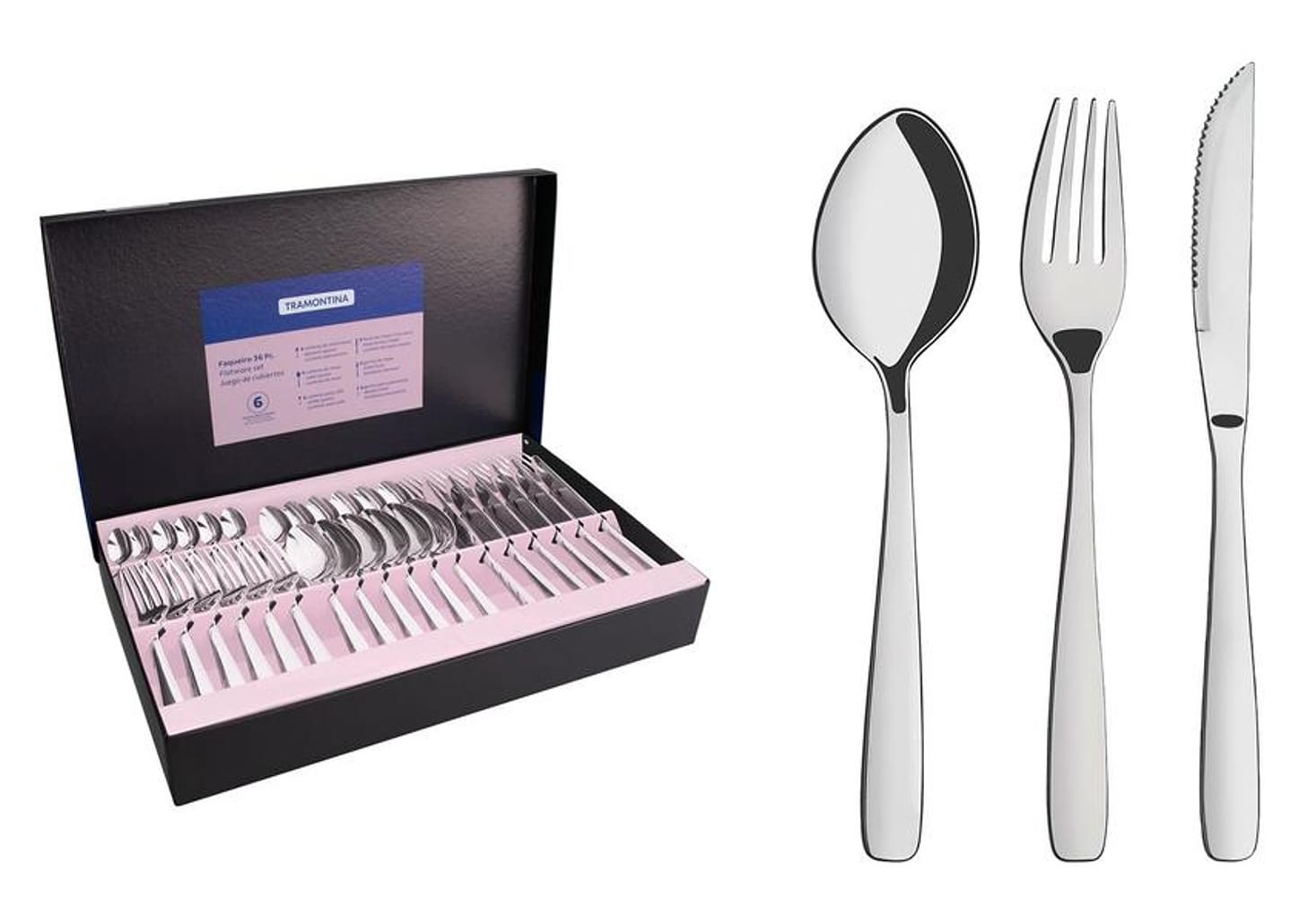 Faqueiro Tramontina 36 Peças para Churrasco Amazonas 66960134