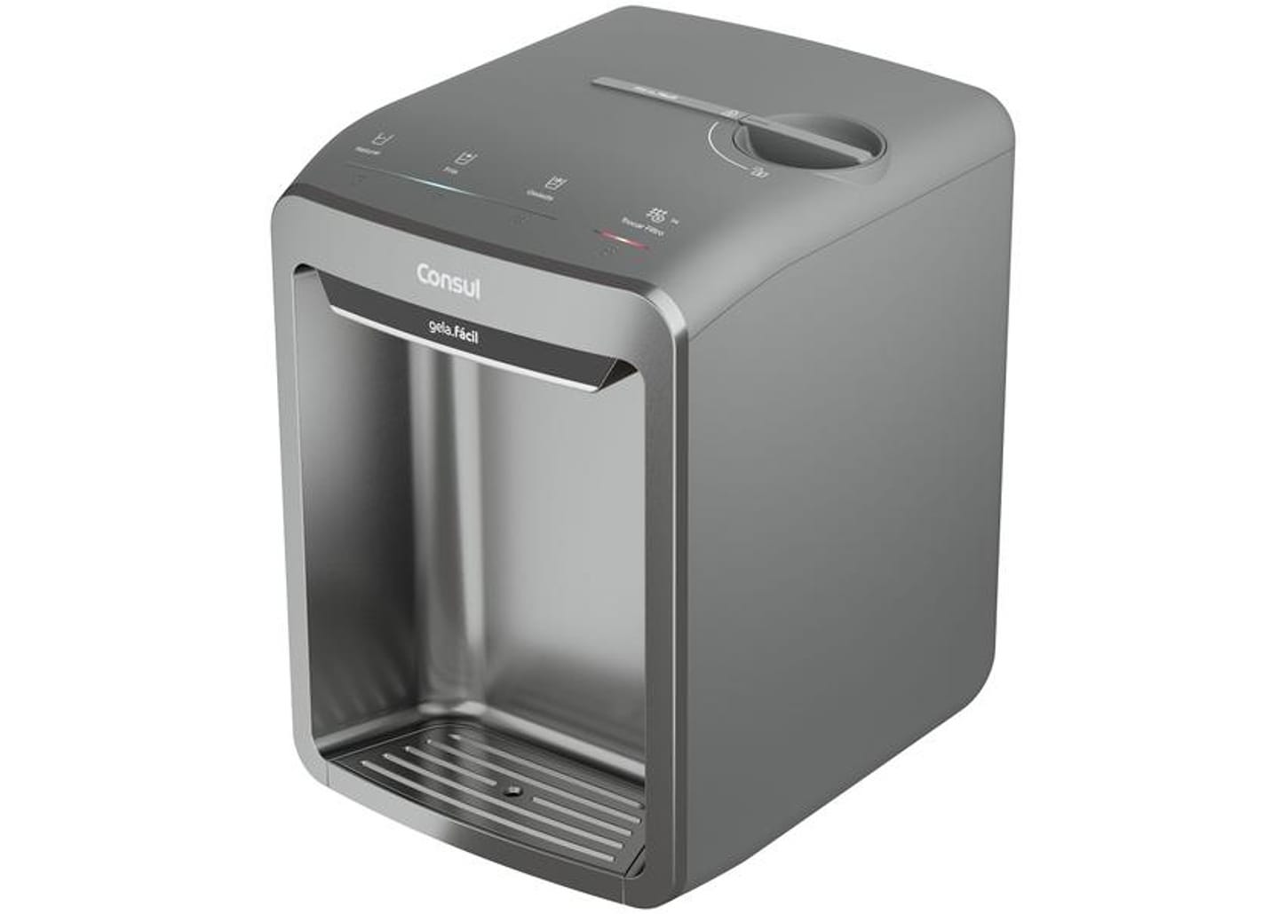 Purificador de Água Consul de Mesa e Parede CPB33A - Eletrônico Cinza Água Gelada, Fria e Natural