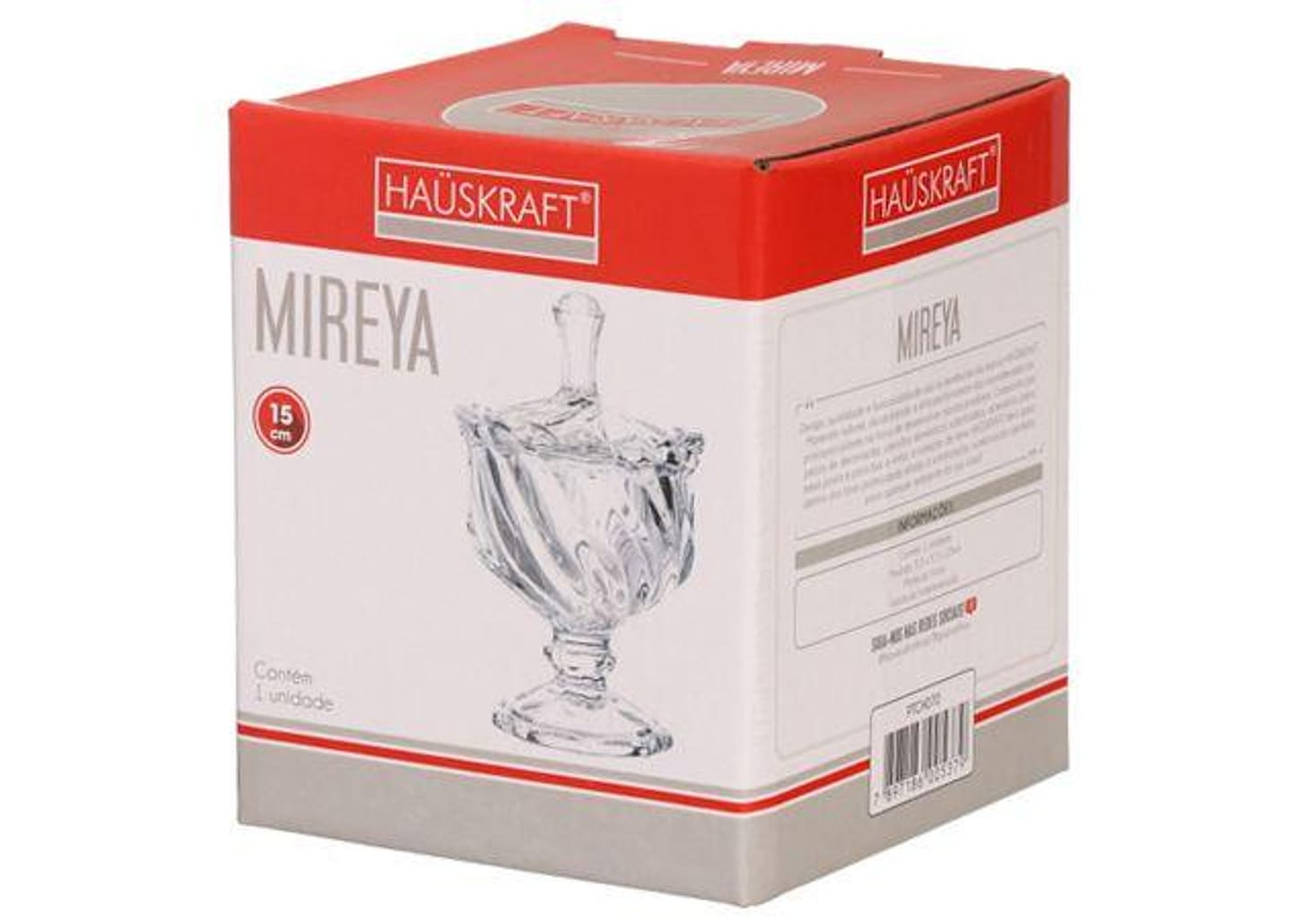 Potiche de Vidro com Tampa 15cm Hauskraft - Mireya