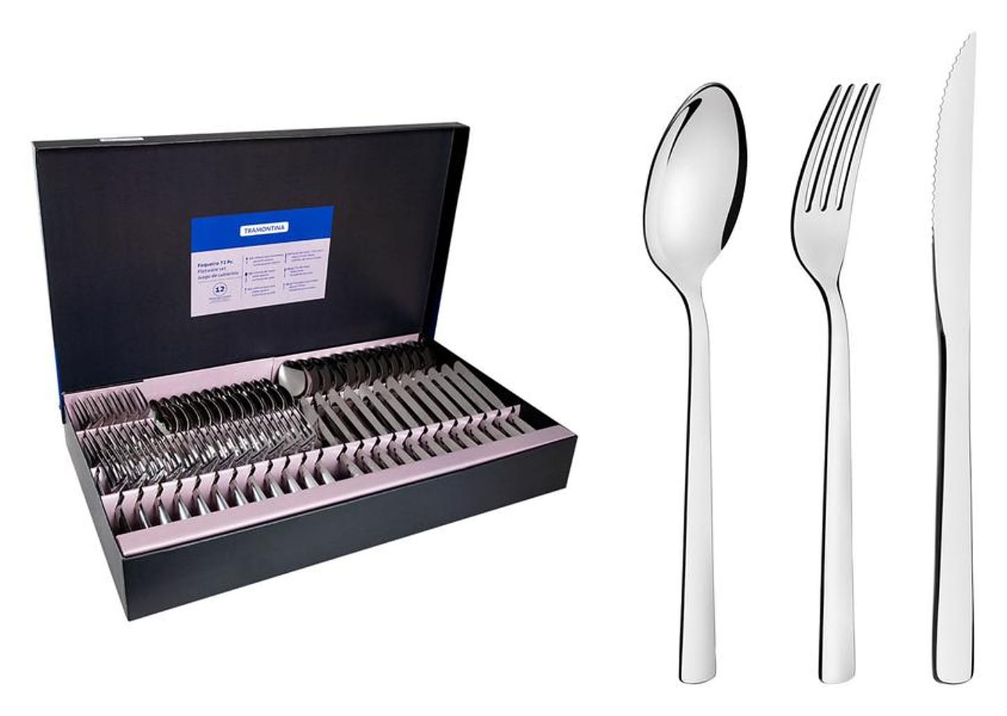 Faqueiro Tramontina Inox 72 Peças para Churrasco Oslo 66985154