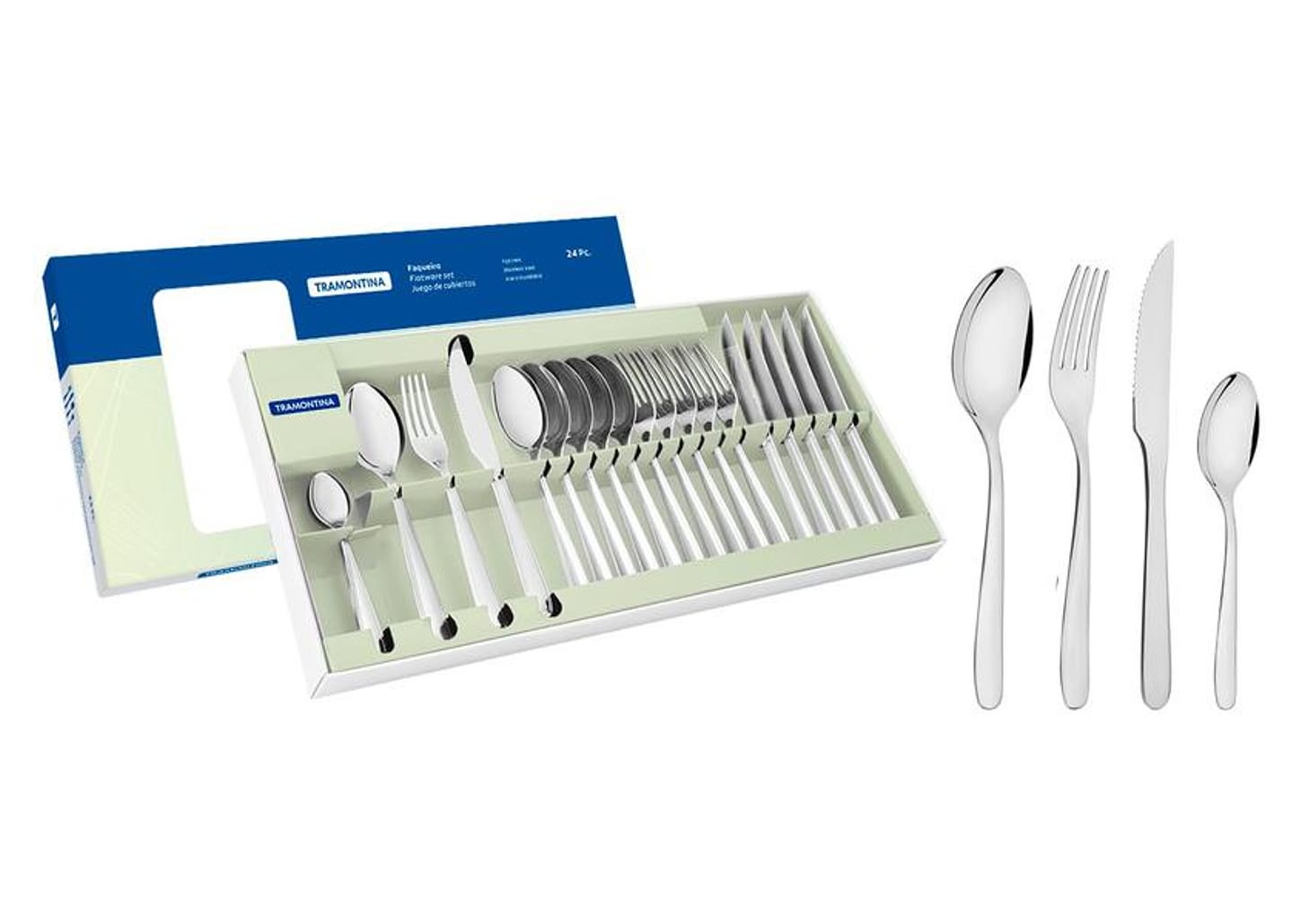 Faqueiro Tramontina Inox 24 Peças para Churrasco Havai 66905847