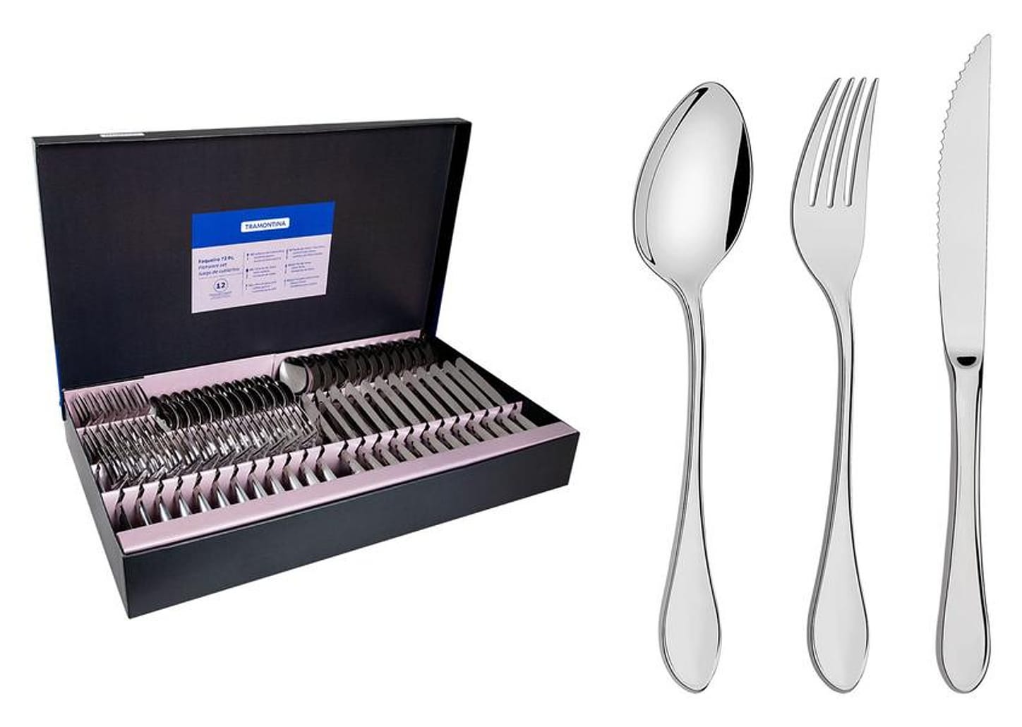 Faqueiro Tramontina Inox 72 Peças para Churrasco Italy 66932157