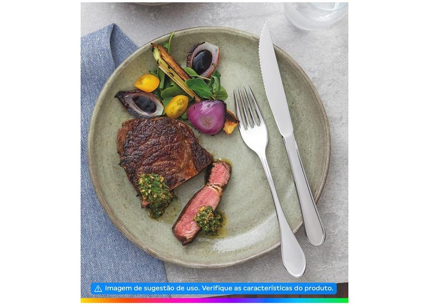 Faqueiro Tramontina Inox 72 Peças para Churrasco Italy 66932157