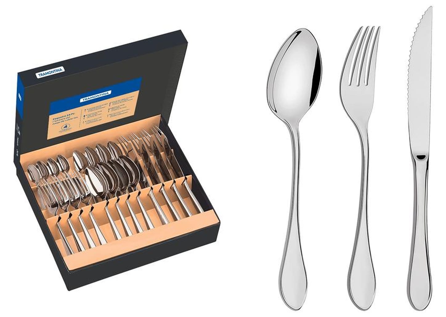 Faqueiro Tramontina Inox 24 Peças para Churrasco Italy 66932124