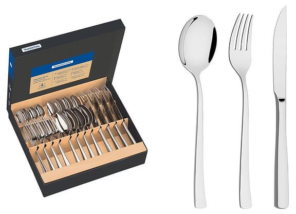 Faqueiro Tramontina Inox 24 Peças para Churrasco Berlin Brilho