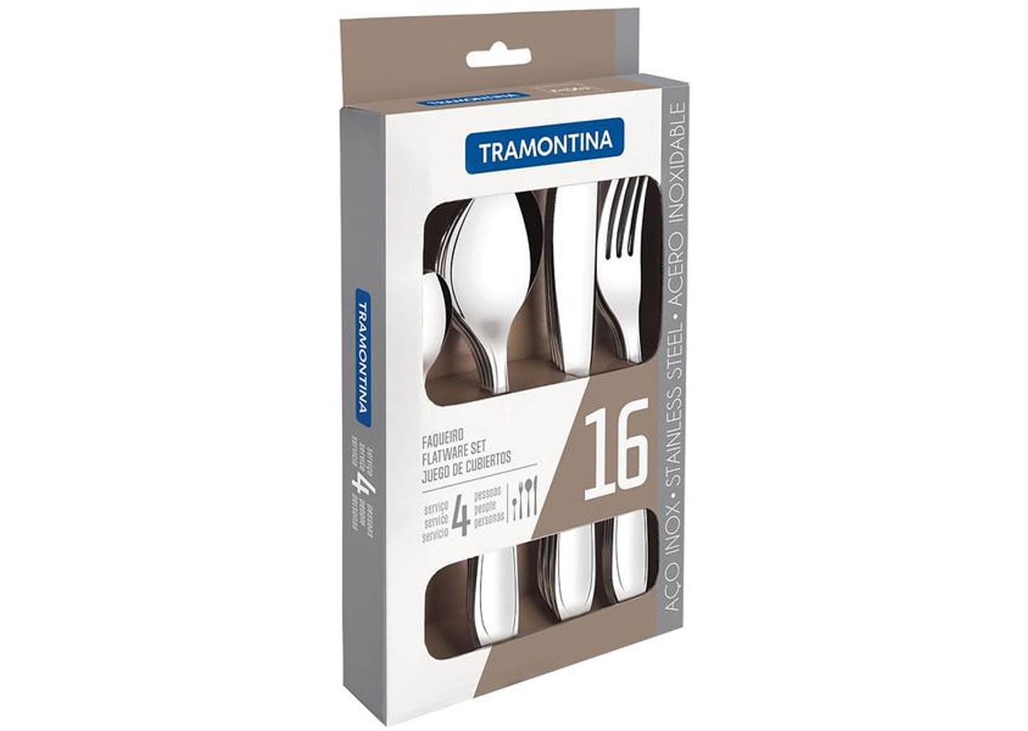 Faqueiro Tramontina Inox 16 Peças para Churrasco Maresias 66902654