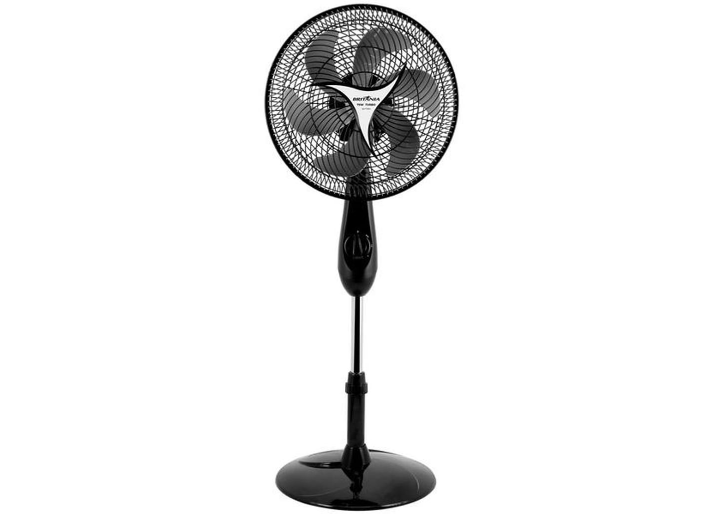 Ventilador de Coluna Britânia Maxx Force 30cm 6 Pás 3 Velocidades Preto