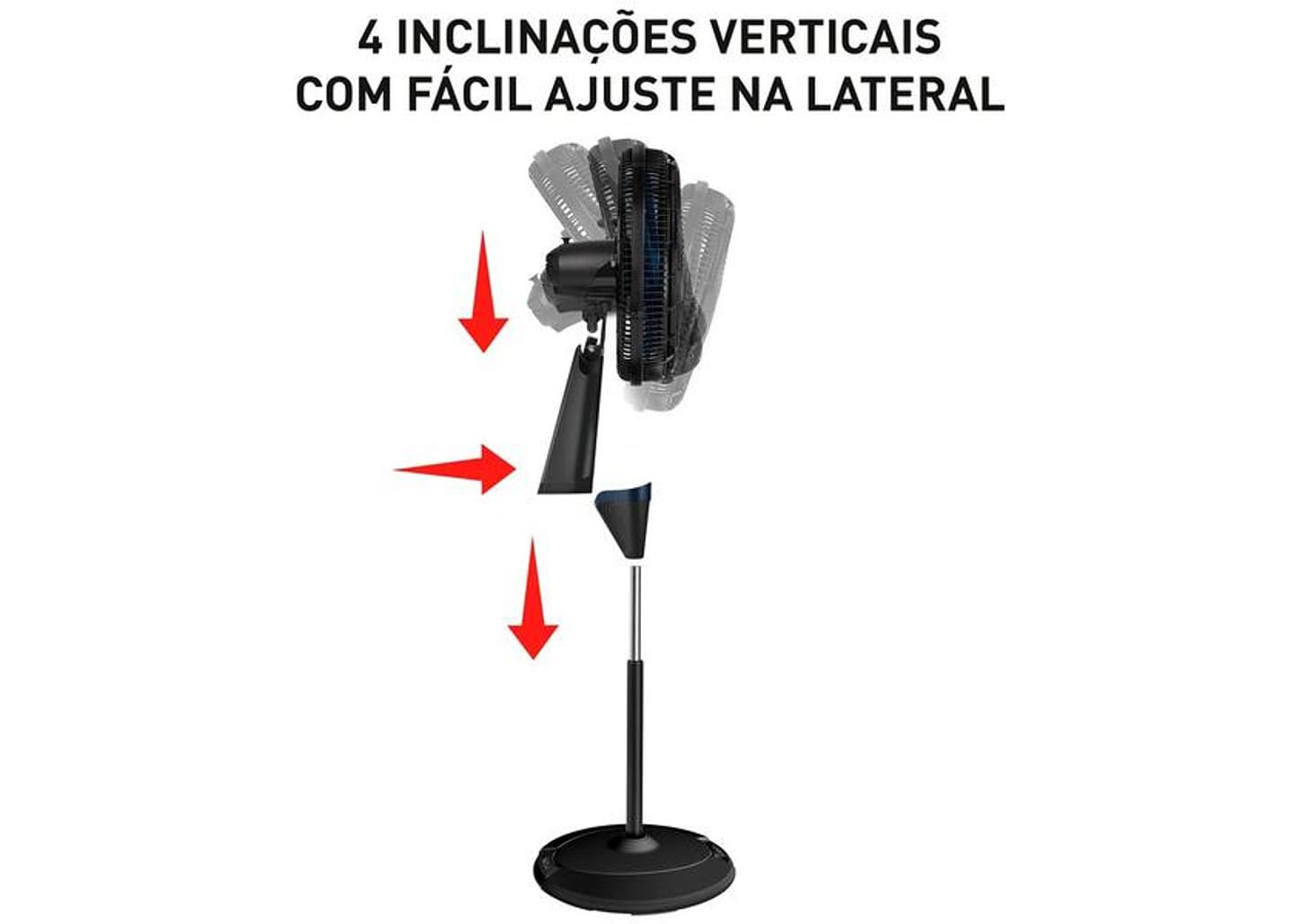 Ventilador 2 em 1 Arno X-Treme VE9M 40cm 9 Pás 3 Velocidades Preto e Azul Escuro