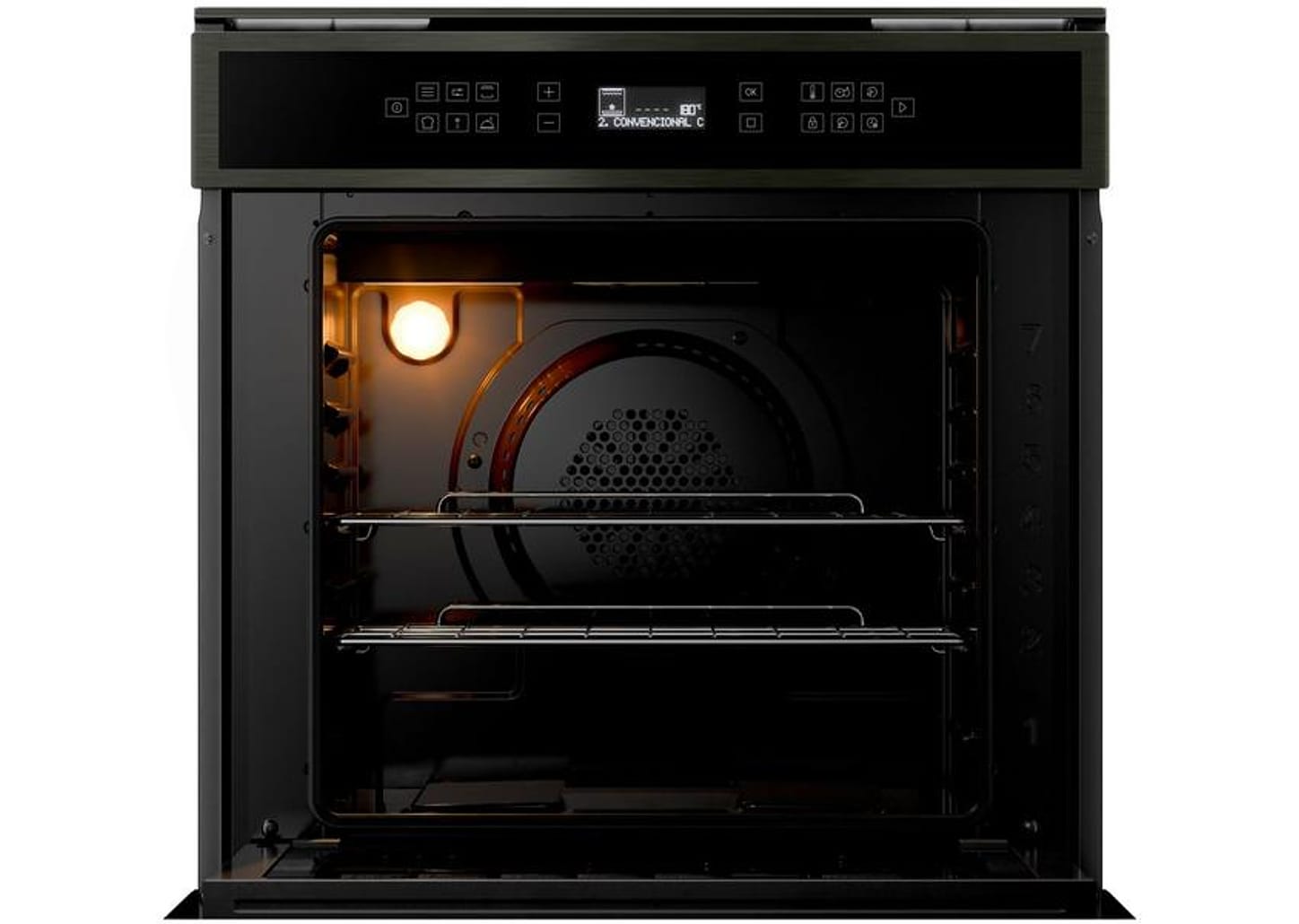 Forno Elétrico de Embutir Brastemp de Convecção e Grill 84L Black Inox Eclipse Collection BOT84AP