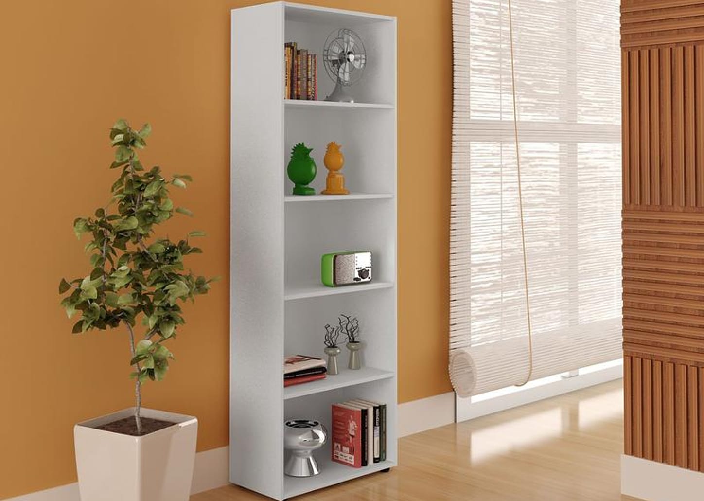 Estante para Livros 4 Prateleiras Artely Multy