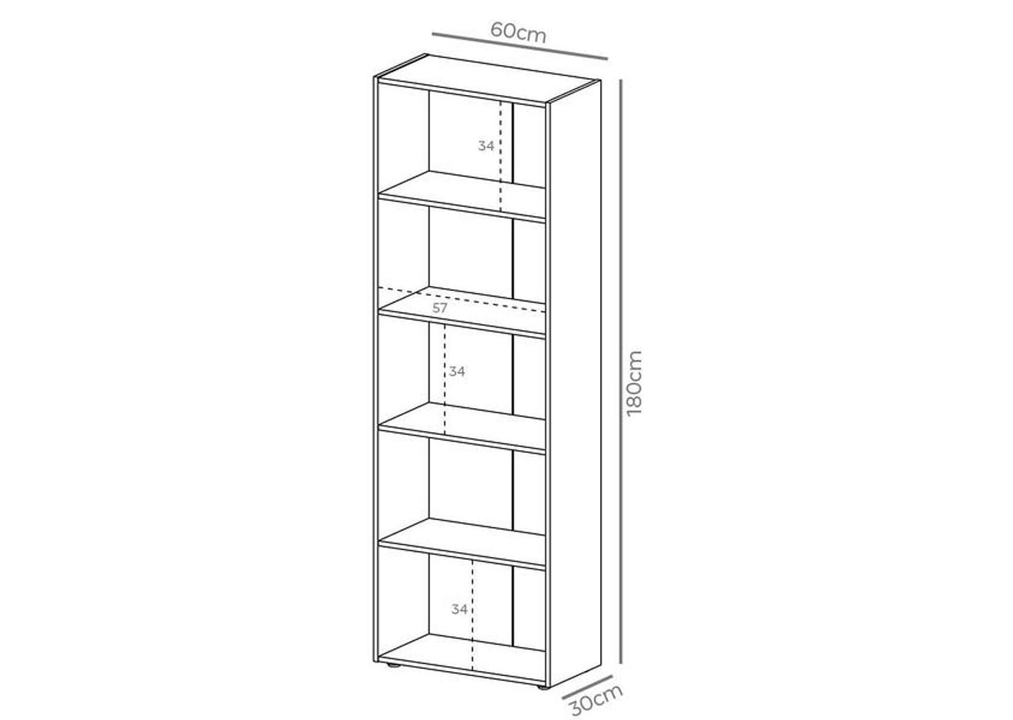 Estante para Livros 4 Prateleiras Artely Multy