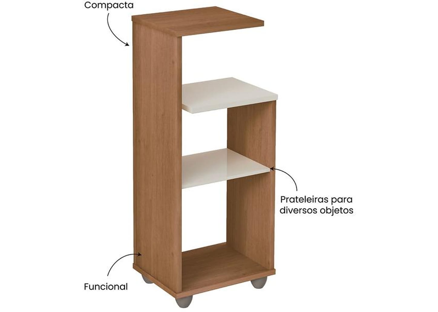 Mesa Lateral de MDF Bis Artely