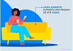 Sofá-cama 3 Lugares Casal Reclinável Veludo Matrix Lavínia