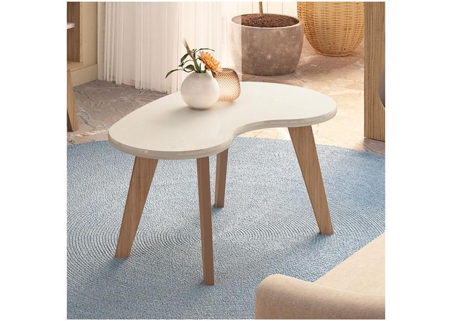 Mesa de Centro de MDF Orgânica Artely