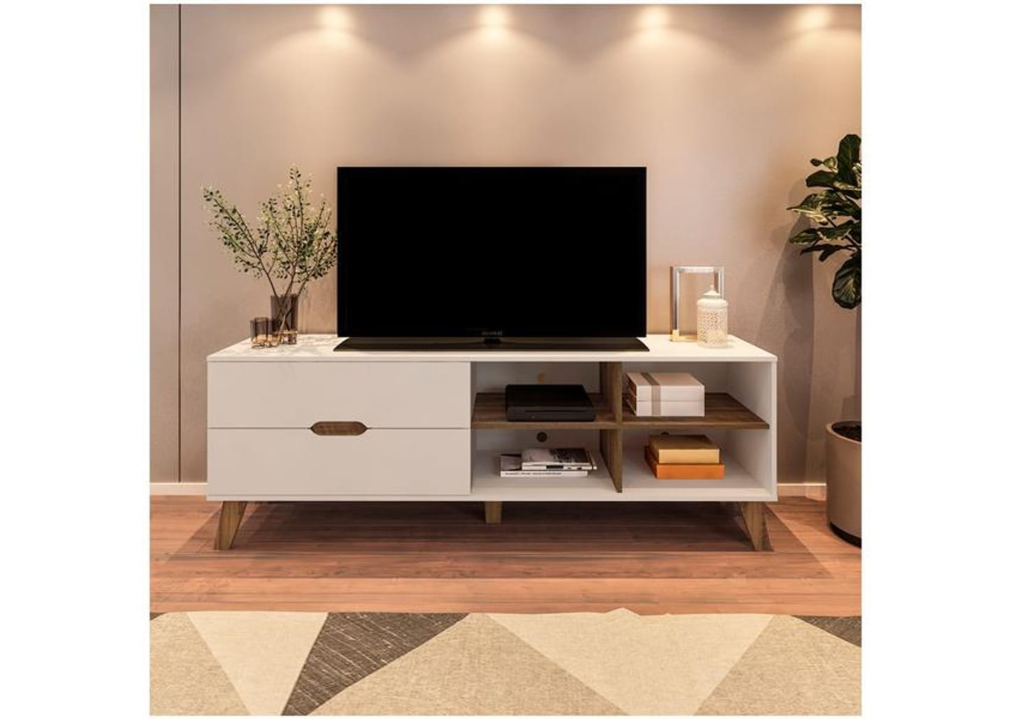 Rack para TV até 75" 2 Gavetas Artely Verona