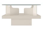 Mesa de Centro com Tampo de Vidro Clear Artely