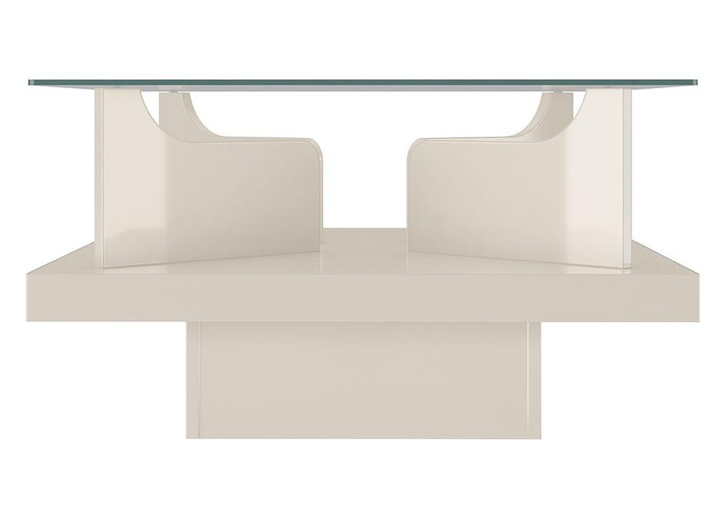 Mesa de Centro com Tampo de Vidro Clear Artely