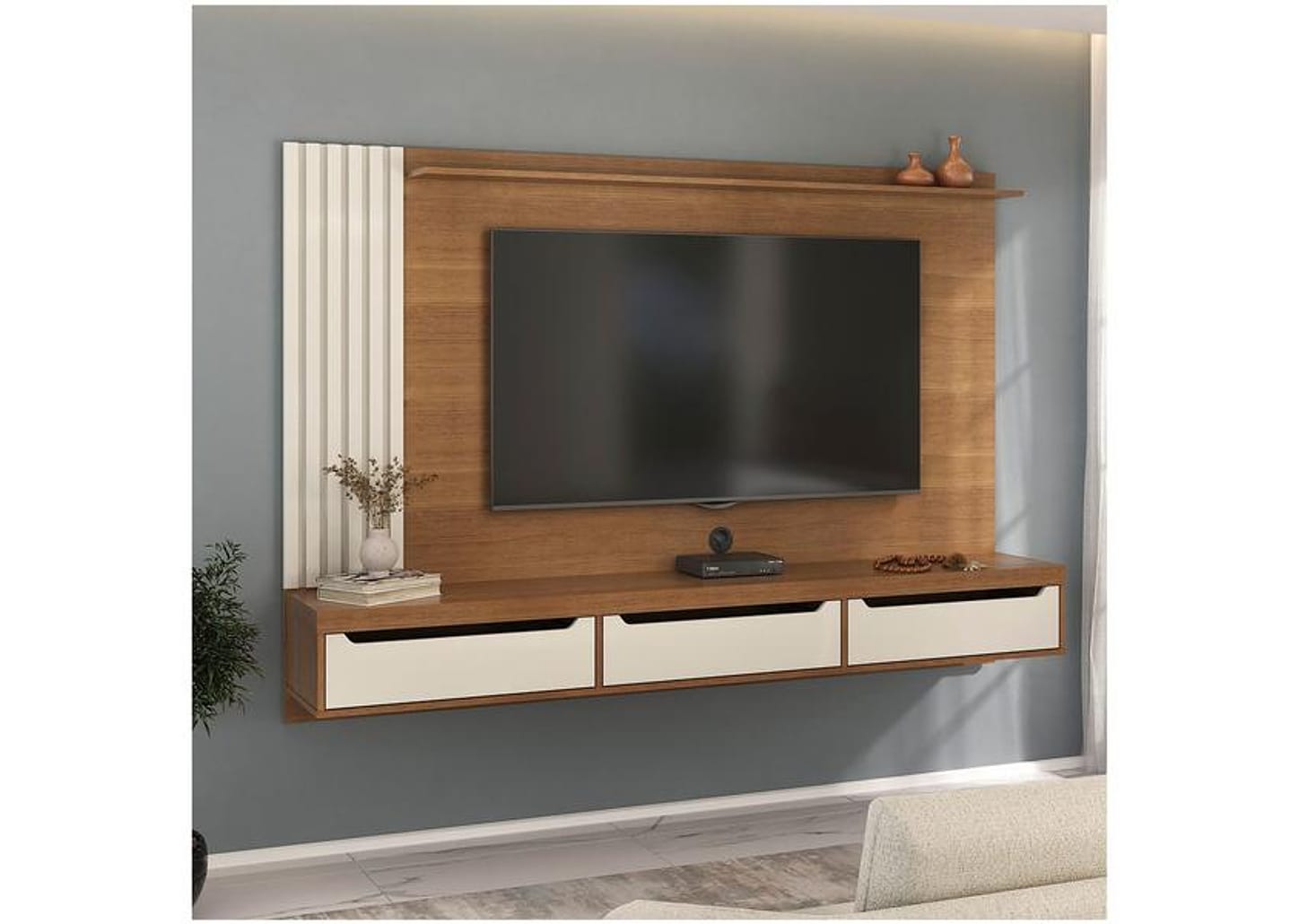 Painel para TV até 75" Artely Presence 1 Prateleira