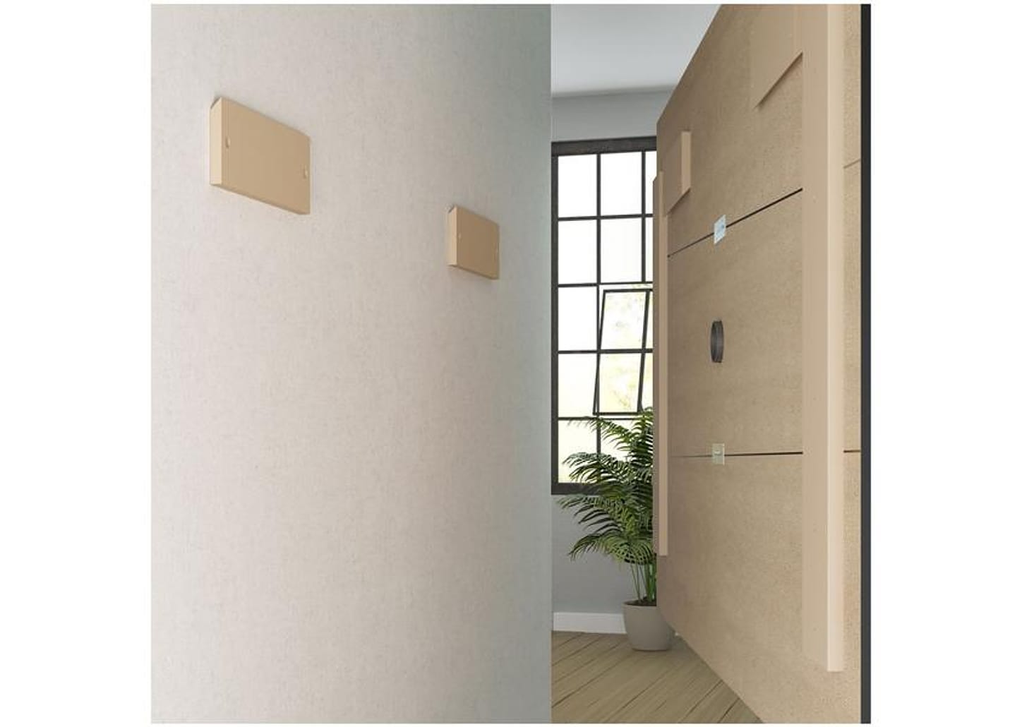 Painel para TV até 75" Artely Slim 1 Prateleira