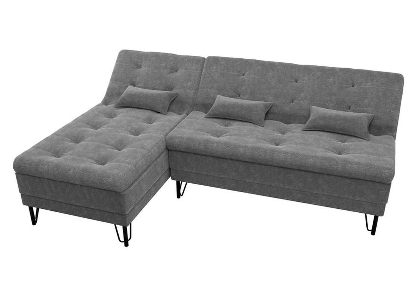 Sofá-cama 2 Lugares Casal Reclinável Veludo Matrix Nice