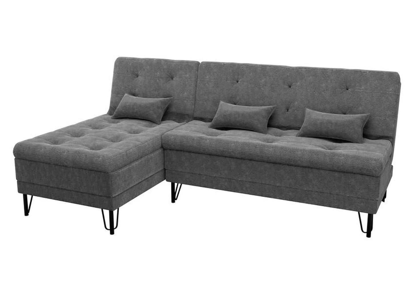 Sofá-cama 2 Lugares Casal Reclinável Veludo Matrix Nice