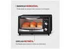 Forno Elétrico de Bancada Mondial com Timer 6L Preto Pratic Cook FR-09