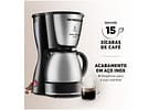 Cafeteira Elétrica Mondial Dolce Arome Jarra Inox 15 Cafés Preta