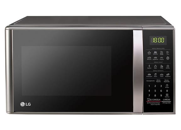 Micro-ondas LG Inox 30L Prata MS3043BR