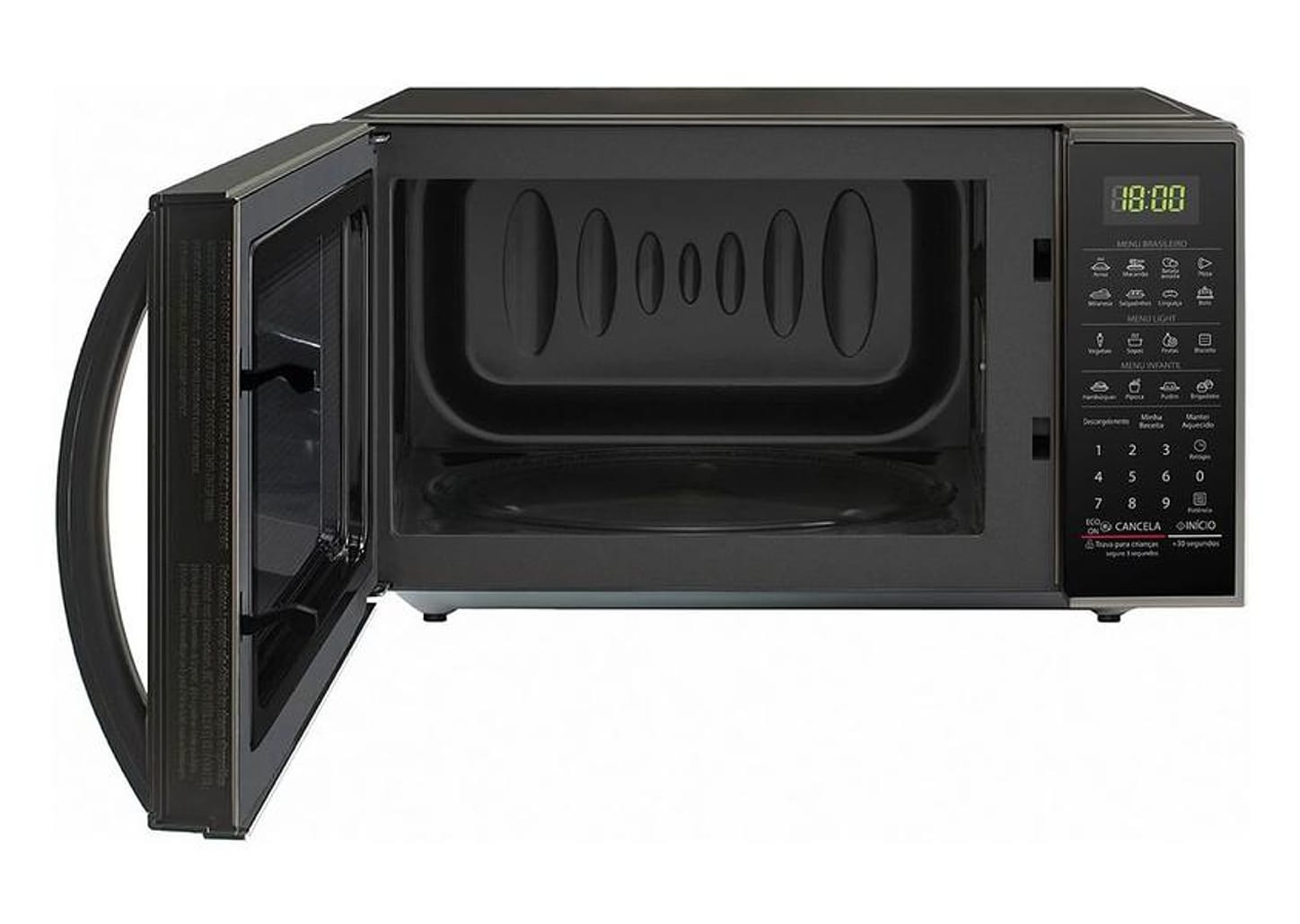Micro-ondas LG Inox 30L Prata MS3043BR