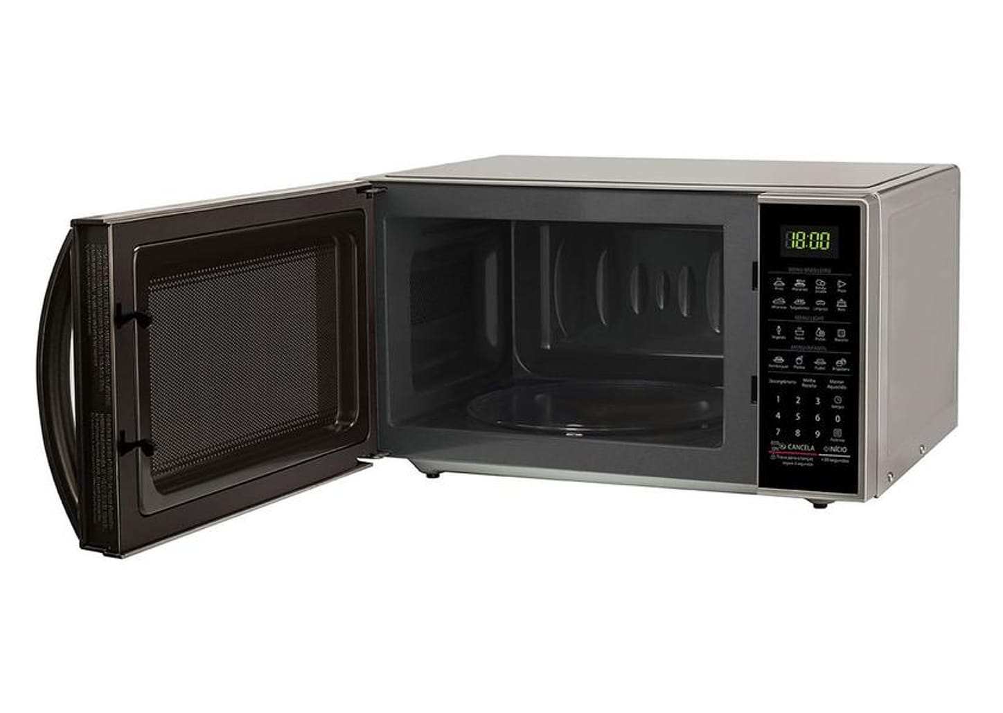 Micro-ondas LG Inox 30L Prata MS3043BR