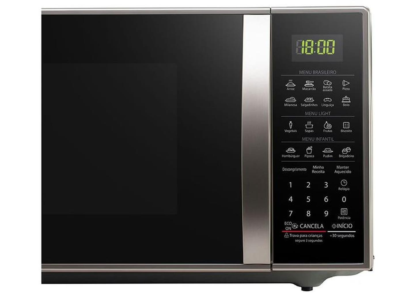 Micro-ondas LG Inox 30L Prata MS3043BR
