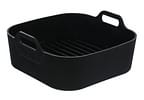 Forma para Air Fryer de Silicone Quadrada Antiaderente com Alças Hauskraft