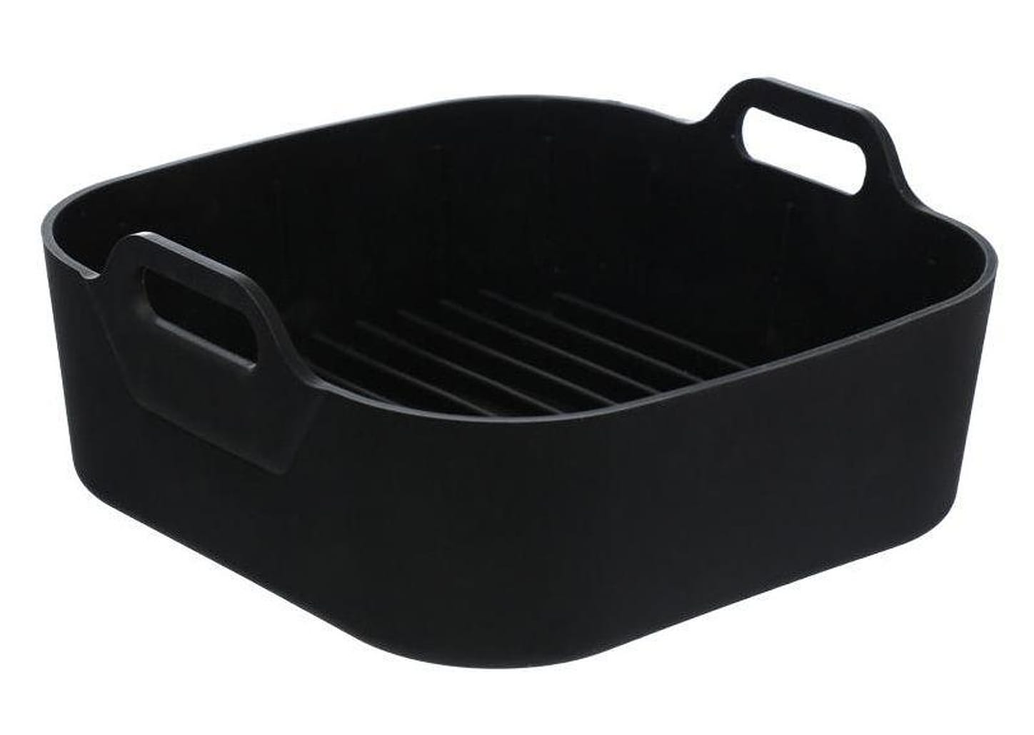 Forma para Air Fryer de Silicone Quadrada Antiaderente com Alças Hauskraft