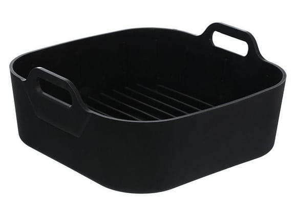 Forma para Air Fryer de Silicone Quadrada Antiaderente com Alças Hauskraft