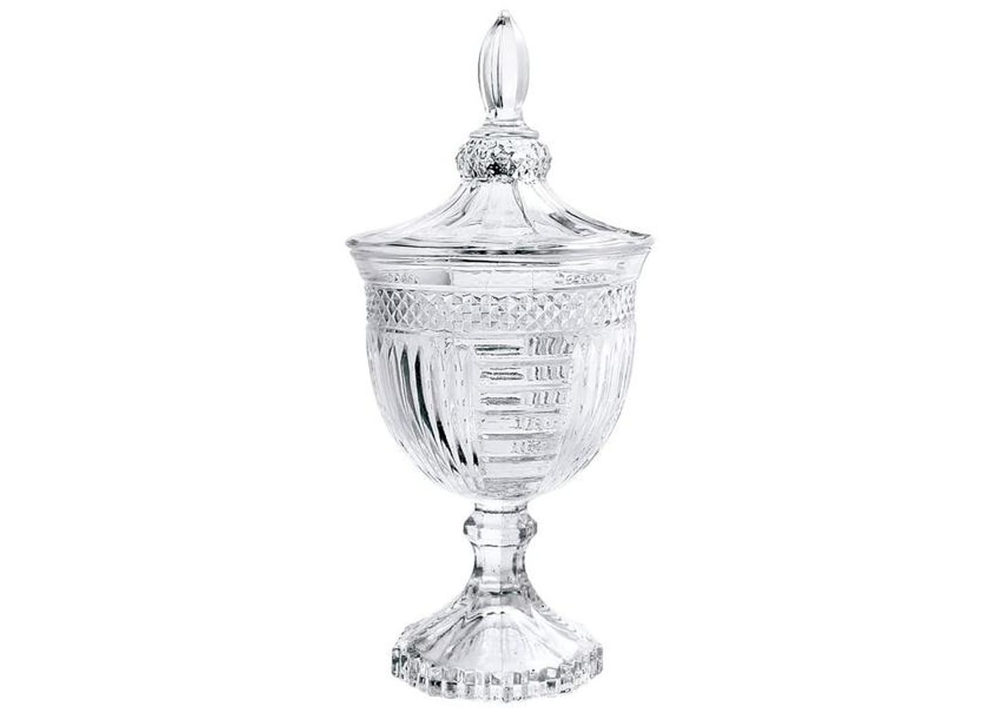 Potiche de Vidro com Tampa 24,5cm Hauskraft - Vanessa