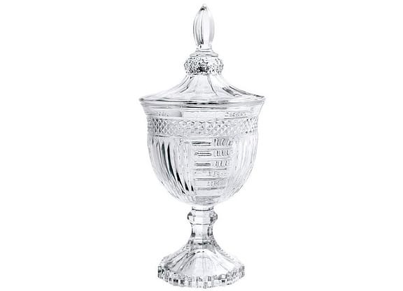 Potiche de Vidro com Tampa 24,5cm Hauskraft - Vanessa