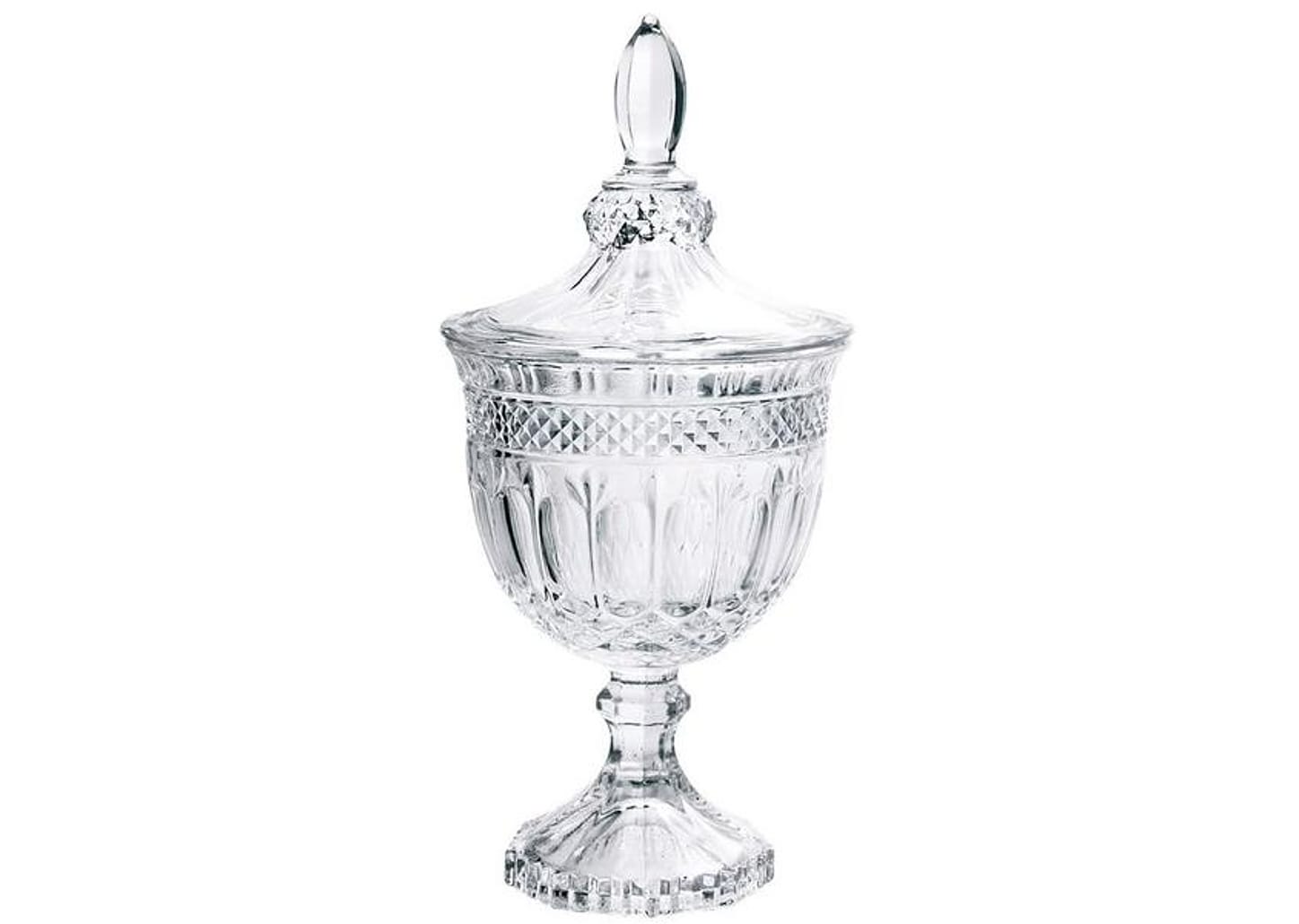 Potiche de Vidro com Tampa 24,5cm Hauskraft - Patrícia
