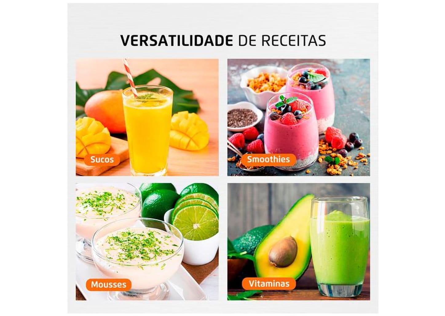 Liquidificador Mondial Ultra Facility Power 2 Velocidades 550W Preto