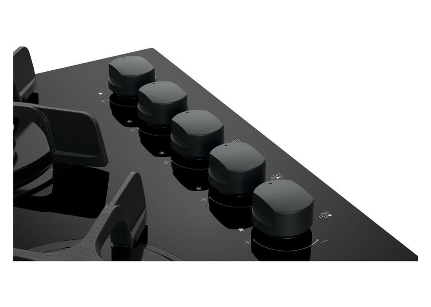 Cooktop 5 Bocas a Gás GLP Brastemp Quadrichama Black Inox Eclipse Collection BDD86AP