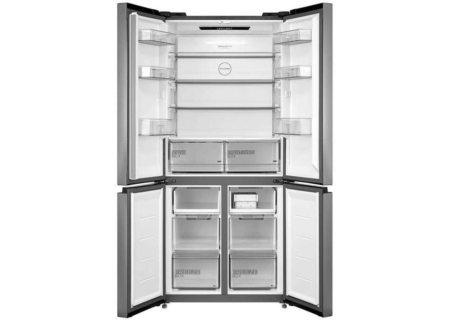 Geladeira/Refrigerador Midea Smart Frost Free French Door Prata 474L MD-RF691FGD463 Bivolt