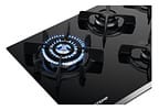 Cooktop 5 Bocas a Gás GLP Brastemp Quadrichama Black Inox Eclipse Collection BDD86AP