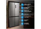 Geladeira/Refrigerador Midea Smart Frost Free French Door Prata 474L MD-RF691FGD463 Bivolt