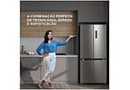 Geladeira/Refrigerador Midea Smart Frost Free French Door Prata 474L MD-RF691FGD463 Bivolt