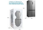 Geladeira/Refrigerador Midea Smart Frost Free French Door Prata 474L MD-RF691FGD463 Bivolt