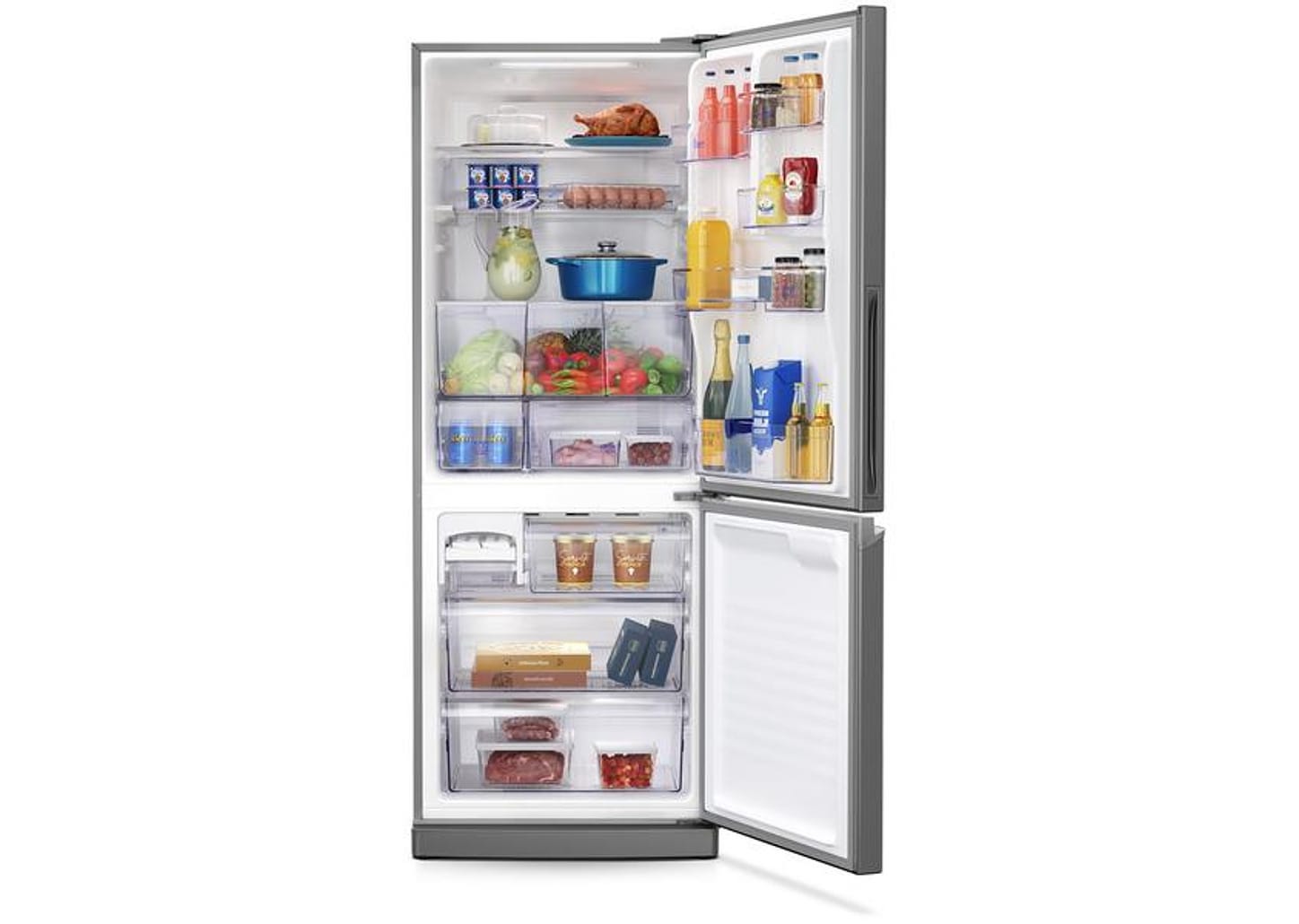 Geladeira/Refrigerador Panasonic Frost Free Duplex Inverse Aço Escovado 460L BB64
