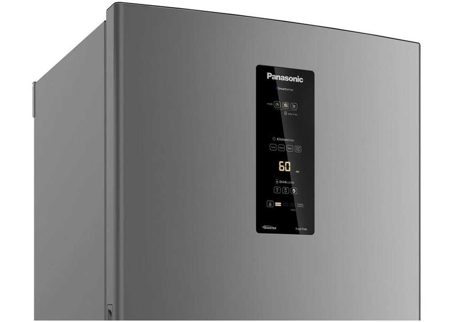 Geladeira/Refrigerador Panasonic Frost Free Duplex Inverse Aço Escovado 460L BB64